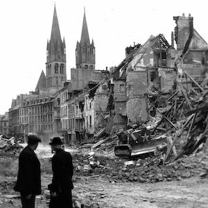 World War 2 Caen France photo