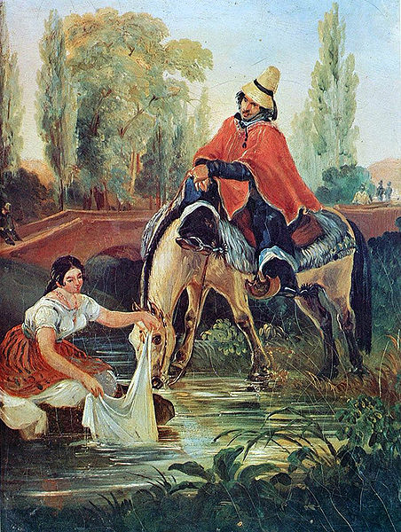 Rugendas, El Huaso y La Lavandera